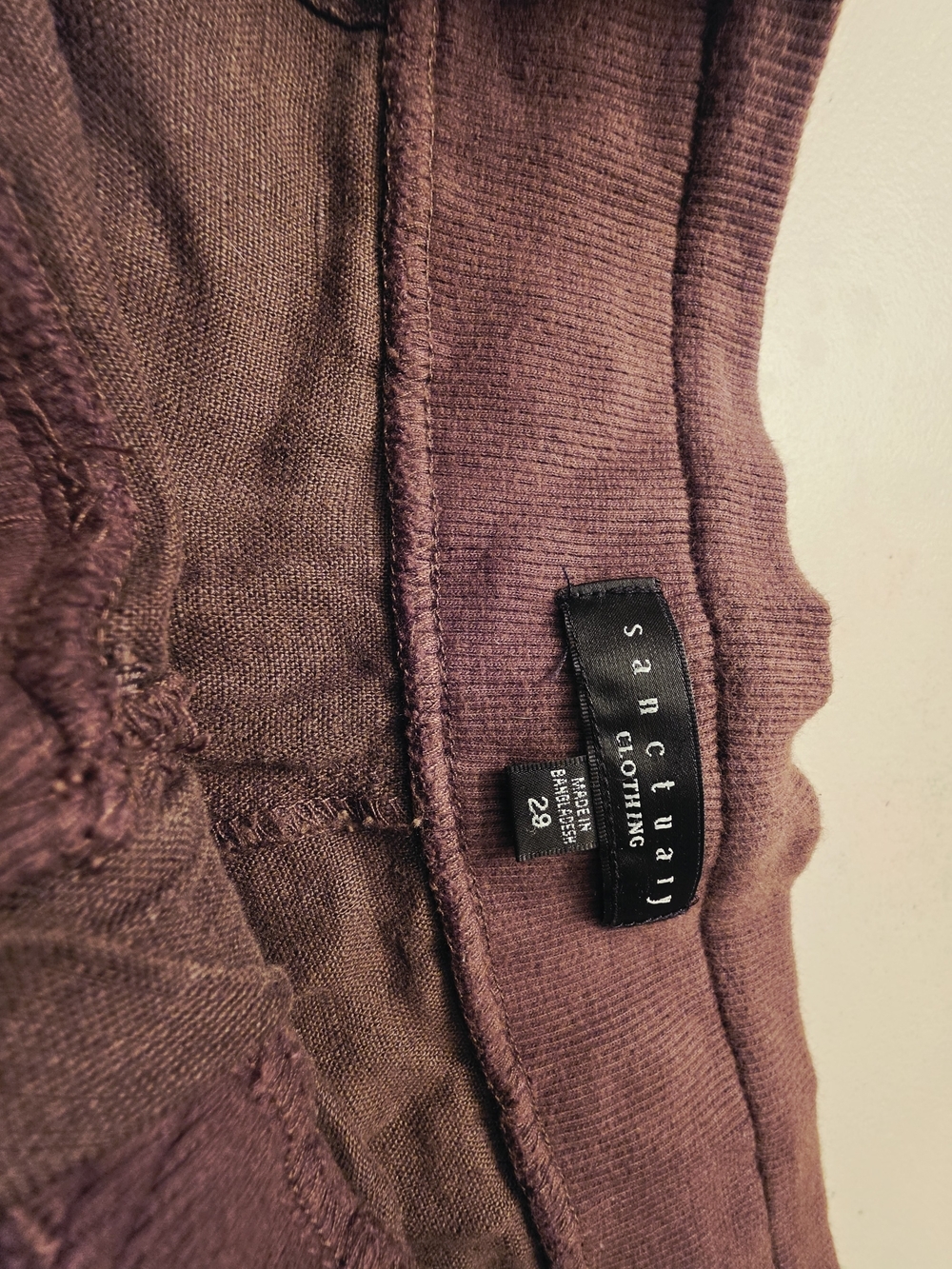 Sanctuary Plum Ribbed-Waist Shorts - Picture 3 of 9